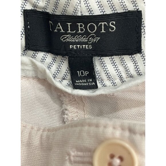 Talbots Signature Petite 10P Women's Light Pink Capri Pants Coquette Barbiecore - Picture 5 of 8